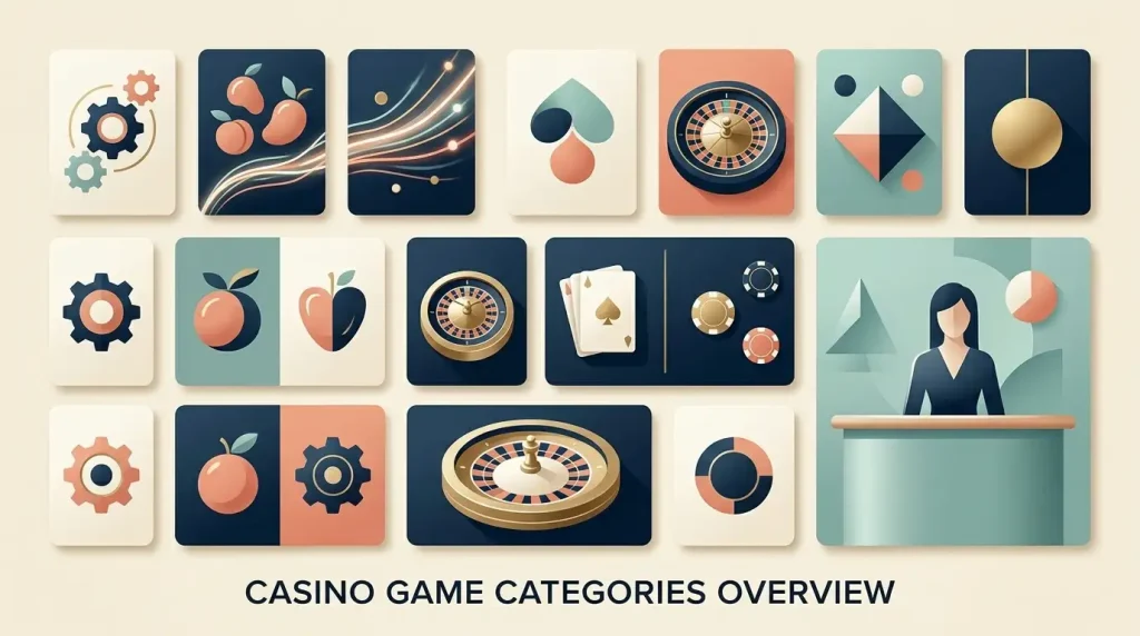 Conceptual view of Castle Casino game categories