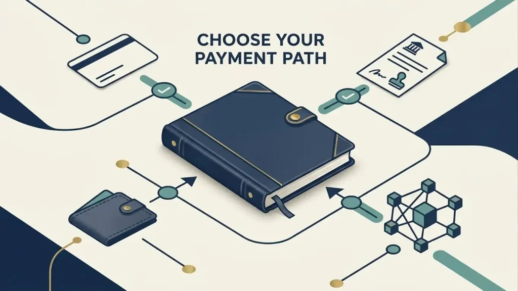 Conceptual comparison of Castle Casino payment routes