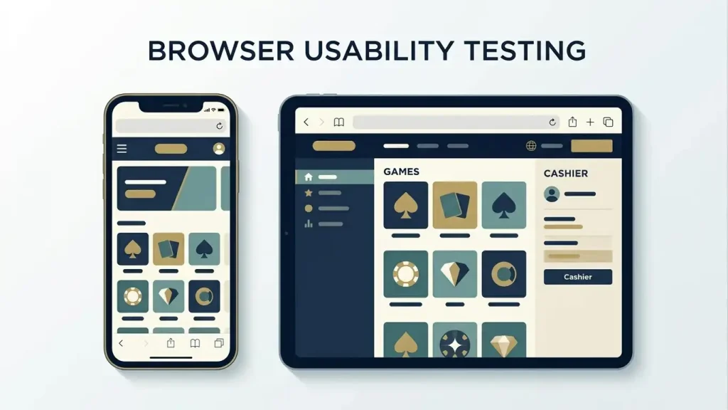 Conceptual Castle Casino mobile browser usability check