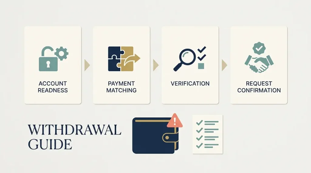 Conceptual Castle Casino withdrawal verification sequence